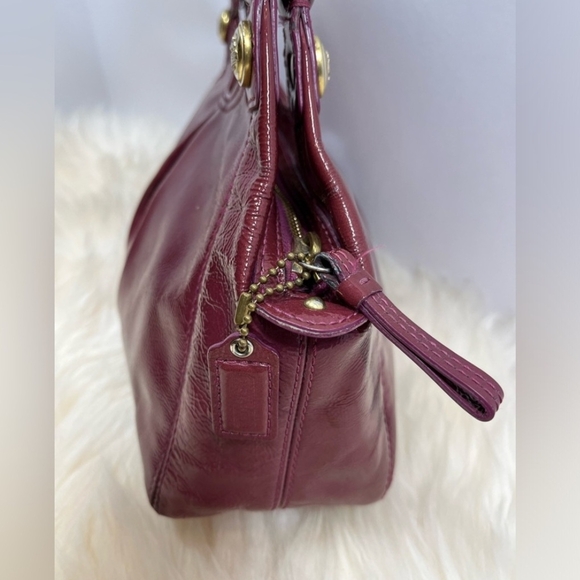 **EUC** COACH MIA Patent Leather Elegant Y2K Red Women's Handbag - Picture 3 of 4
